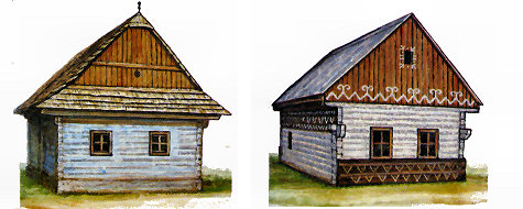 Традиционные дома словаков. Traditional slovak houses.